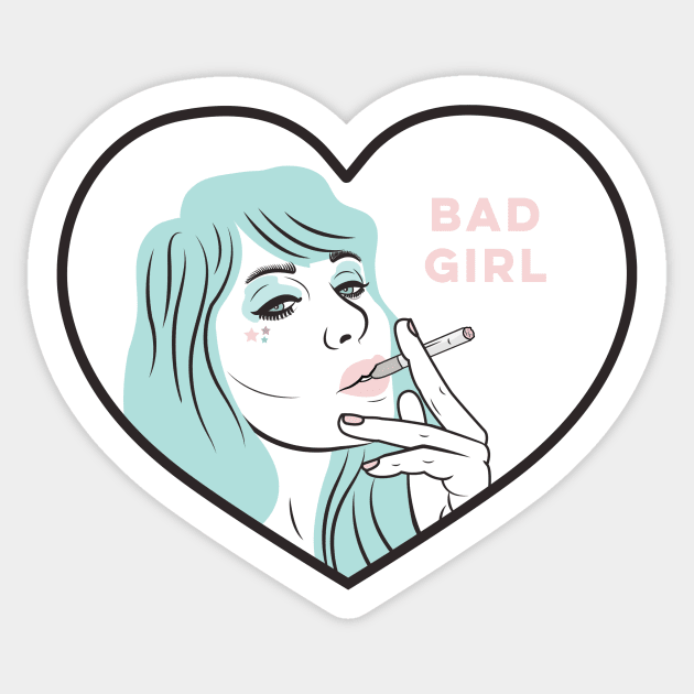 Bad Girl Sticker by Sasha Banana 